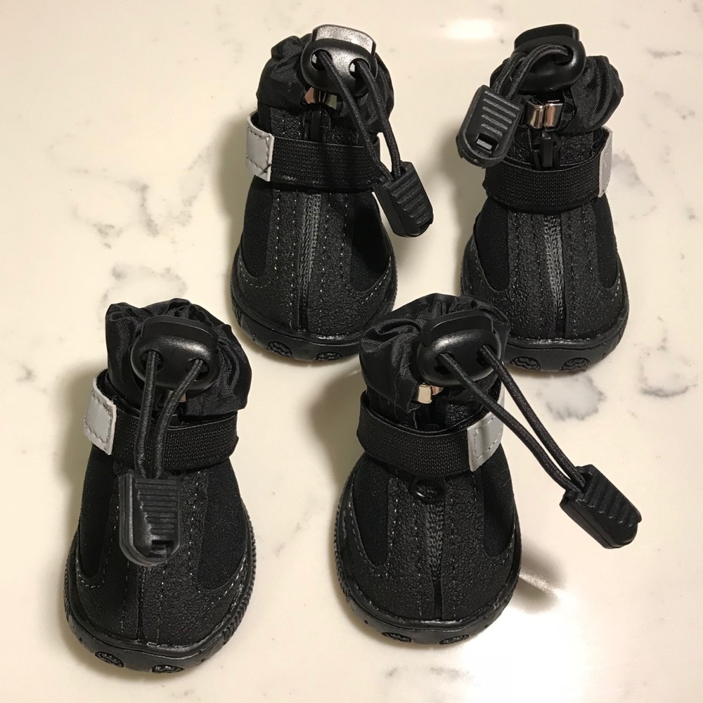 Set of 4 dog rain booties